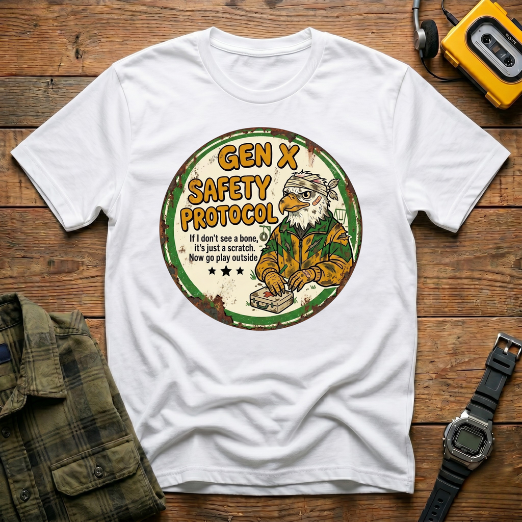 Gen X Safety Protocol IF I Don't See a Bone Sticking Out T-Shirt