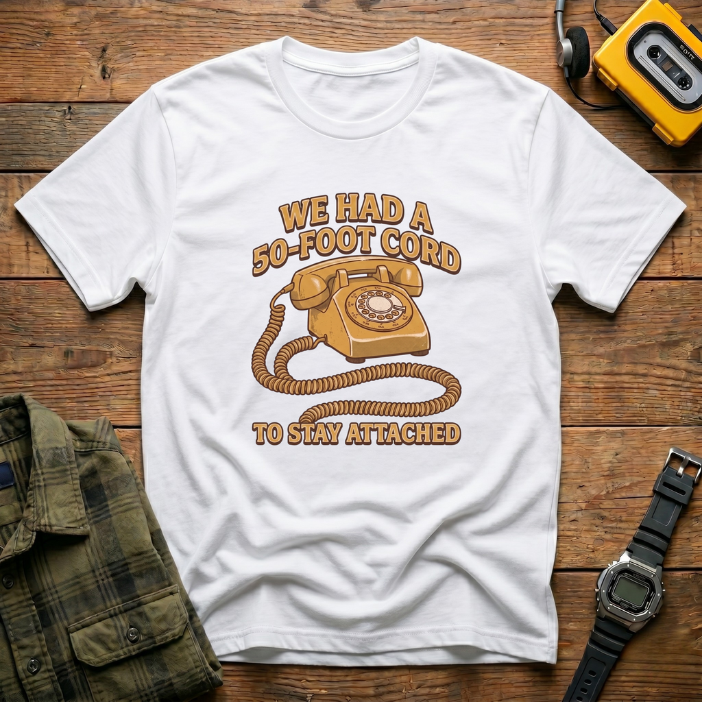 We Had A 50ft Cord to Stay Attached T-Shirt