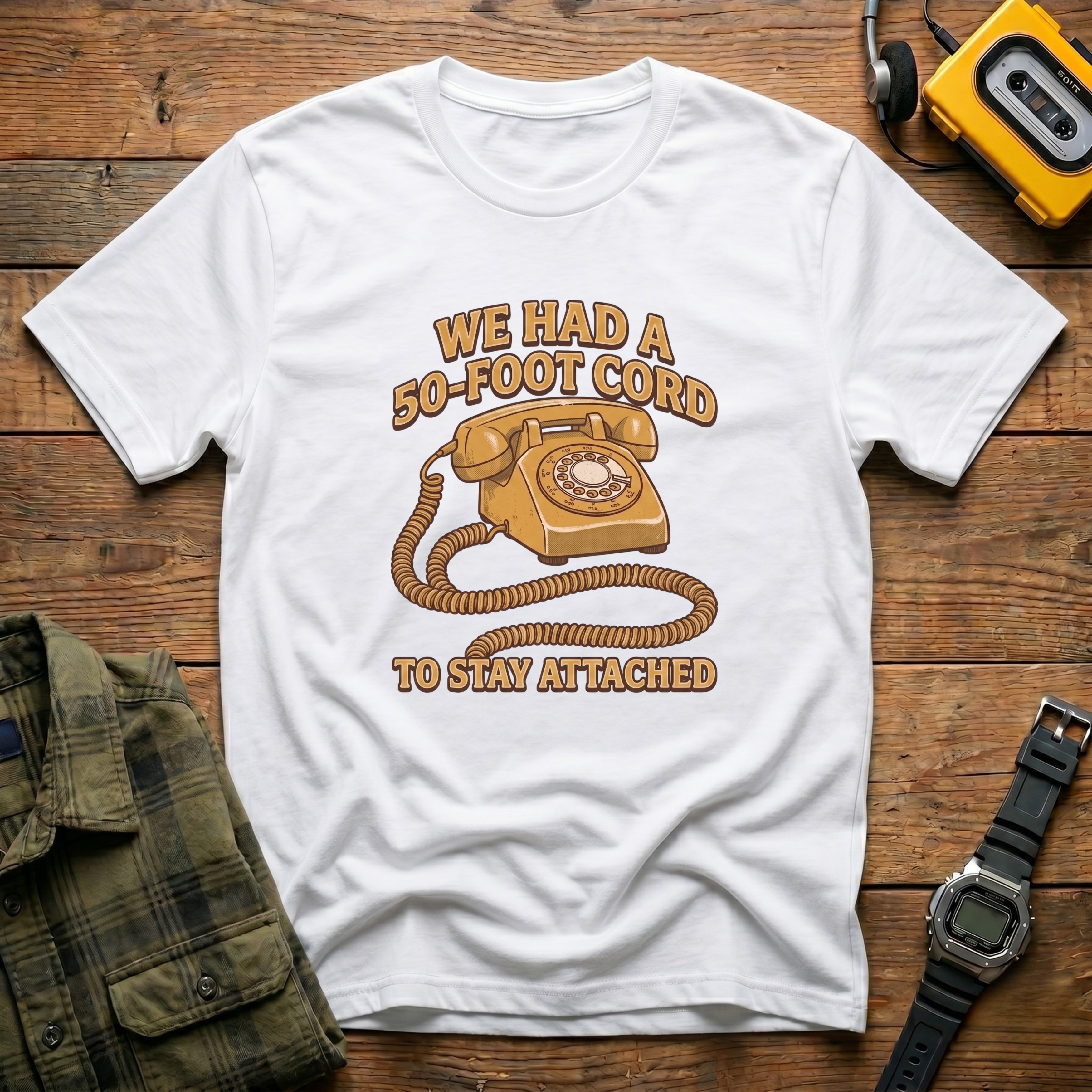 We Had A 50ft Cord to Stay Attached T-Shirt
