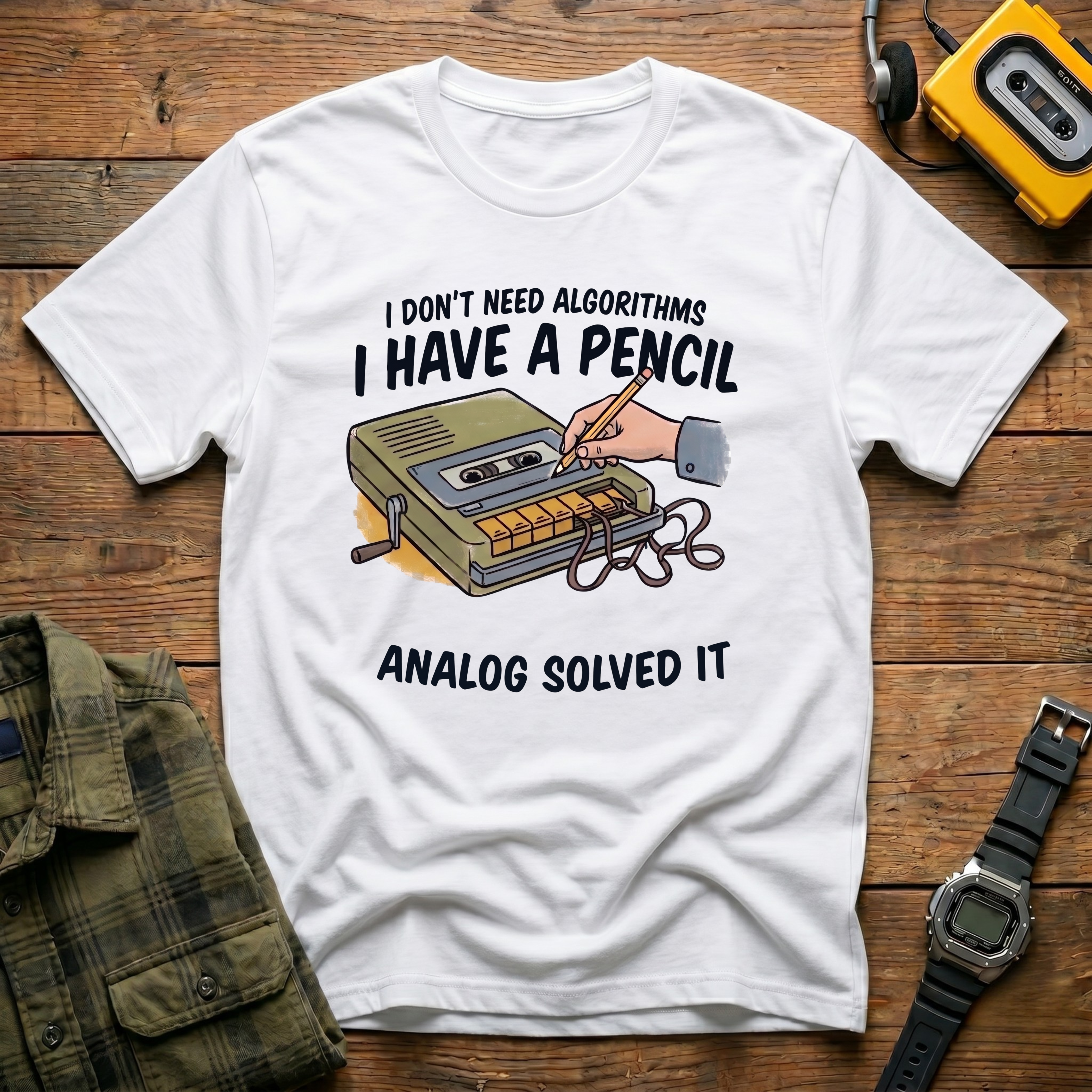 I Don't Need Algorithms I Have A Pencil T-Shirt
